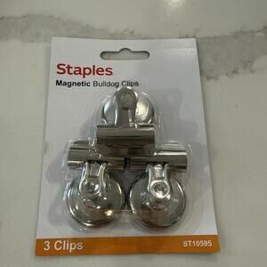 Staples Magnetic Bulldog Clips 10595